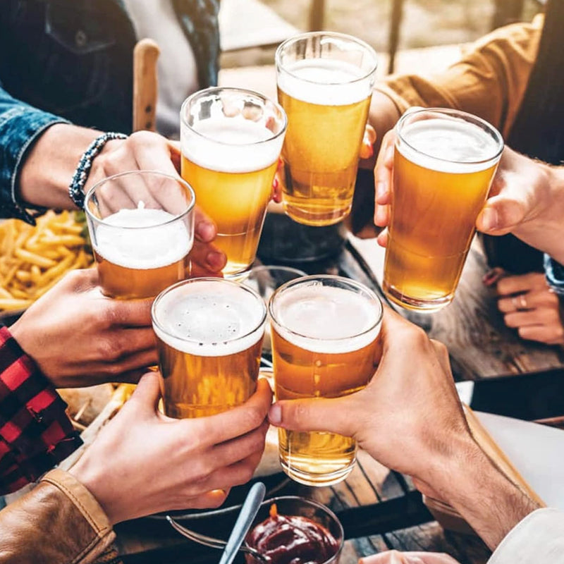 480ml/16oz Beer Pint Glass Lead-Free Glass Highball Glass Cold Beverages Drinking Glass