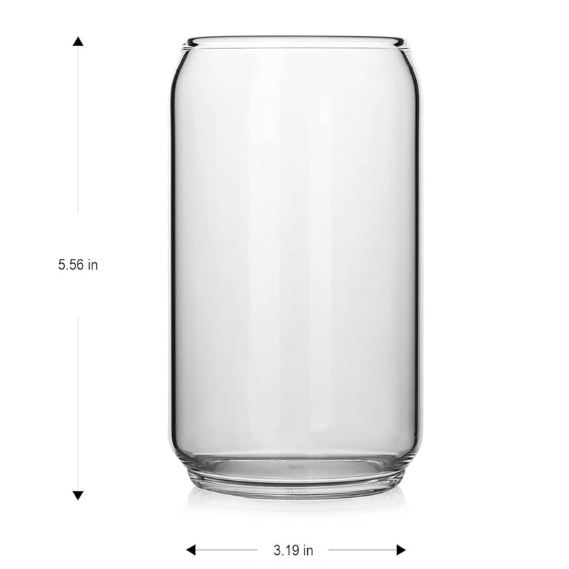 20oz Can Shaped Beer Glass 600ml Craft Drinking Glass Large Beer Glass for Any Drink