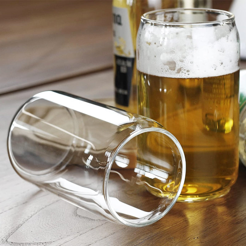 20oz Can Shaped Beer Glass 600ml Craft Drinking Glass Large Beer Glass for Any Drink
