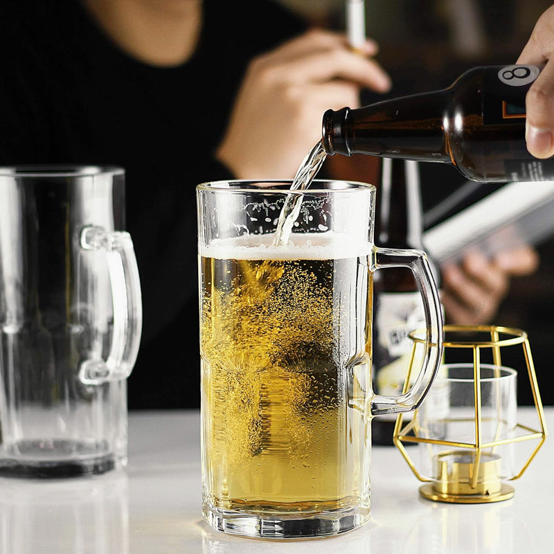 1000ml/34oz Large Beer Mug Super Mug Coffee Tea Glassware Durable Wine Tumbler