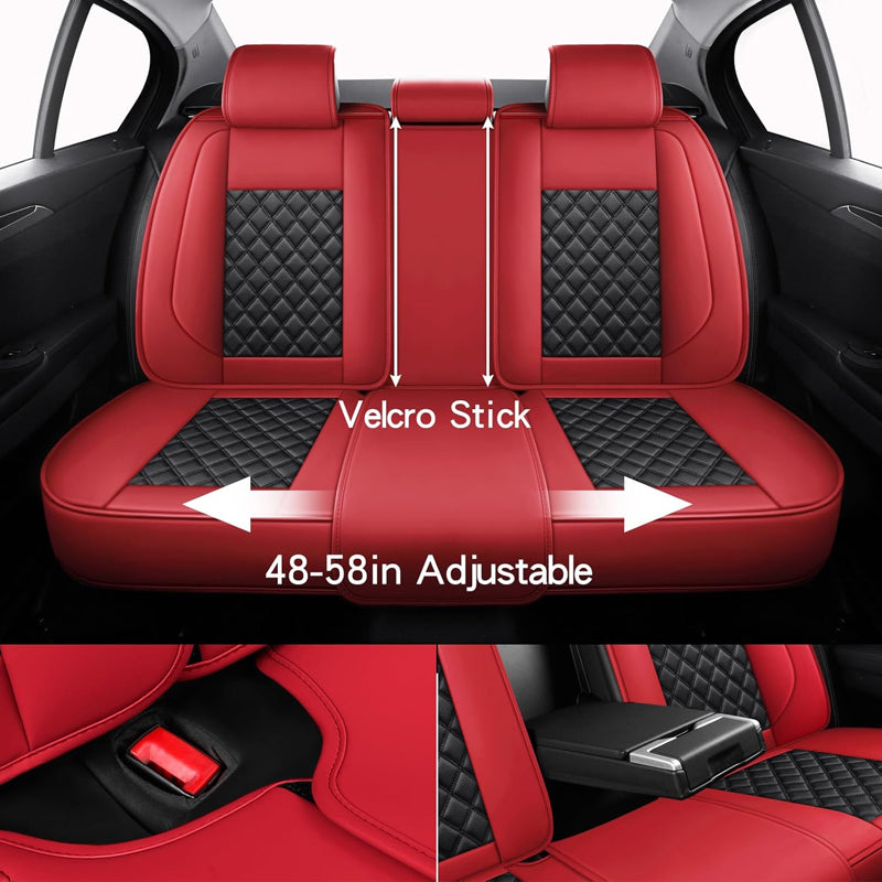 Luxury Faux Leather Waterproof Seat Covers 5 Seat Universal Seat Covers Car Seat Covers Full Set