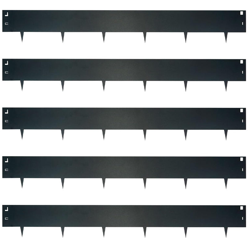 5 pcs Steel Lawn Edging 4.5"x39" Aluminum Alloy Landscape Edging 16.25 ft Length Flexible Landscape Edging