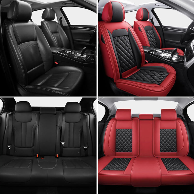Luxury Faux Leather Waterproof Seat Covers 5 Seat Universal Seat Covers Car Seat Covers Full Set