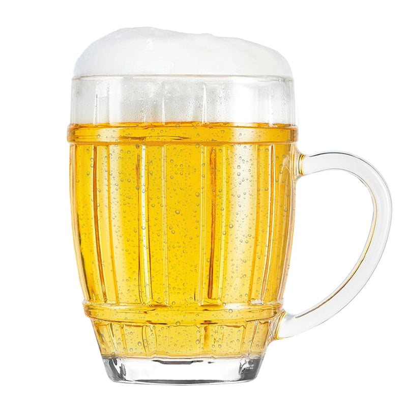 390ml 590ml Barrel Glass Beer Mug Geometric Beer Stein Household Cup