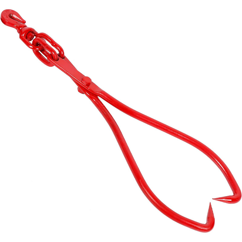 32 inch 2 Claw Log Grapple Log Lifting Tongs 1500 lbs Loading Capacity Log Handling Dragging Carrying Tool