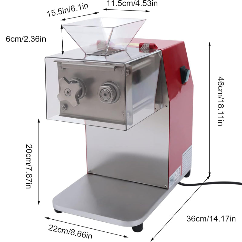 1100W Commercial Meat Cutting Machine Stainless Steel Meat Cutter for Cutting Boneless Meat Chicken