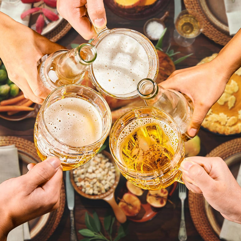 390ml 590ml Barrel Glass Beer Mug Geometric Beer Stein Household Cup