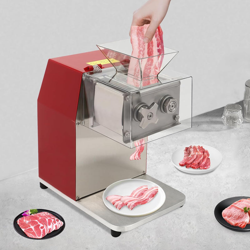 1100W Commercial Meat Cutting Machine Stainless Steel Meat Cutter for Cutting Boneless Meat Chicken