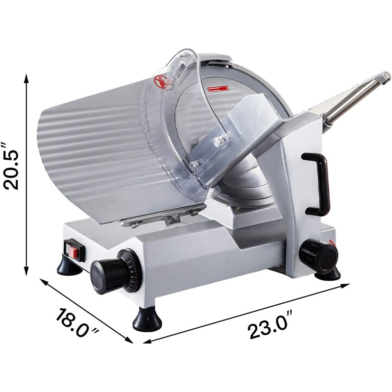 12 inch Commercial Meat Slicer 420W Electric Meat Slicer Carbon Steel Blade Deli Meat Cheese Food Slicer