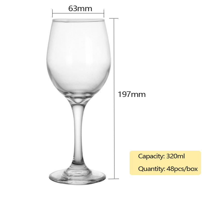 Glass Wine Stemware 320ml 350ml Lead-free Glass Wine Glass Goblet Crystal Glass Cup
