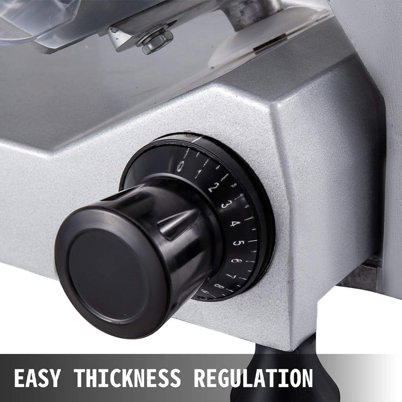 12 inch Commercial Meat Slicer 420W Electric Meat Slicer Carbon Steel Blade Deli Meat Cheese Food Slicer