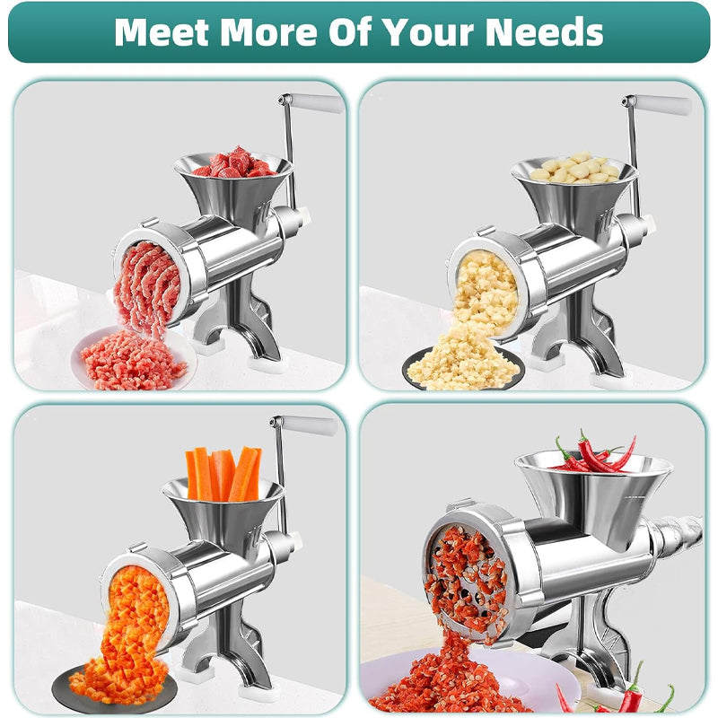 Manual Meat Grinder Sausage Maker Table Mount Mincer Sausage Stuffer Funnel