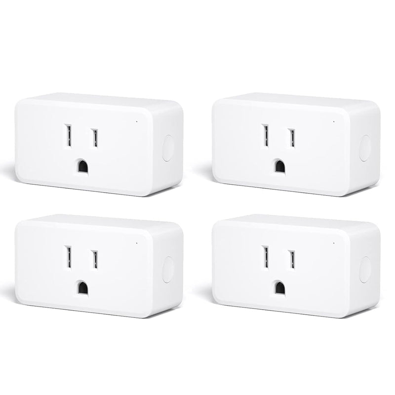 Smart Plug 4 Pack 15A Outlet Remote Control Voice Control Smart Plug