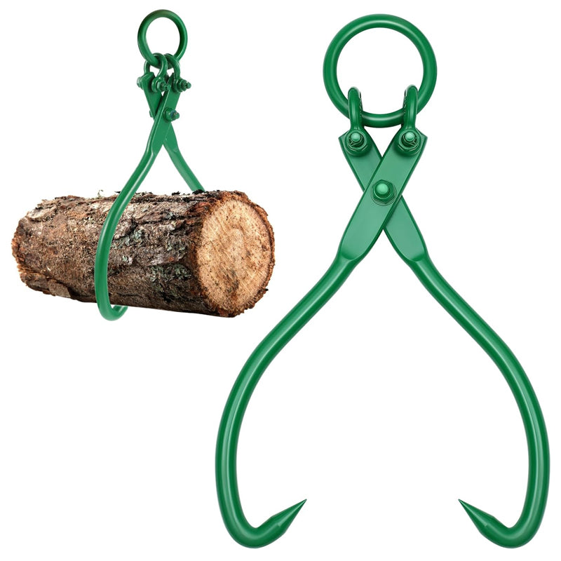 18 Inch Log Lifting Tongs Heavy Duty Wood Log Skidding Tongs Steel Lumber Skidding Tongs