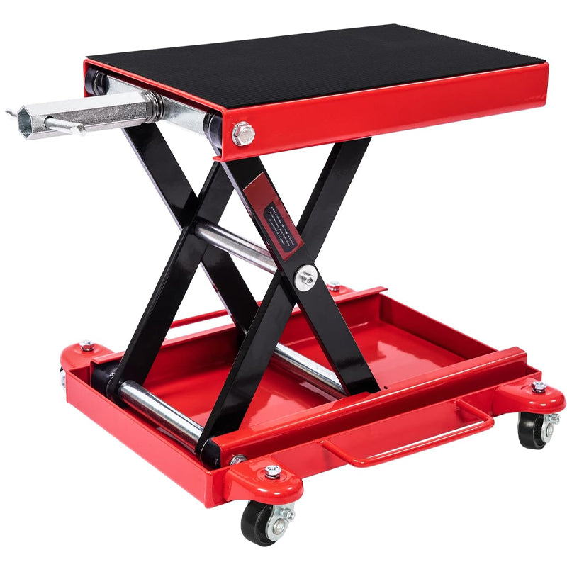 1100 LBS Motorcycle Lift Bikes ATVs Garage Repair Stand Center Scissor Lift Jack