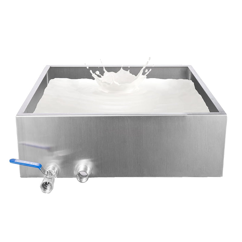 Maple Syrup Evaporator Pan 24" L x 24" W x 10" H 304 Stainless Steel Condensate Pan