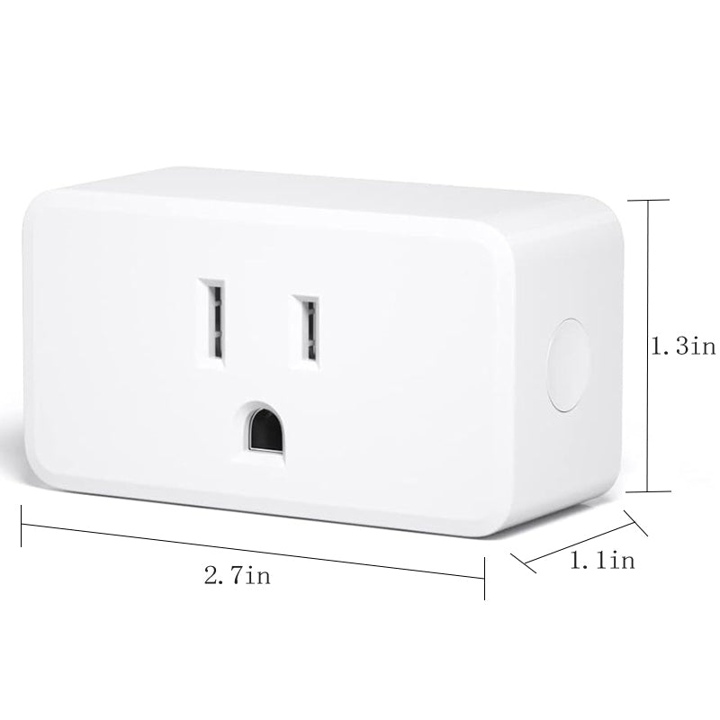 Smart Plug 4 Pack 15A Outlet Remote Control Voice Control Smart Plug