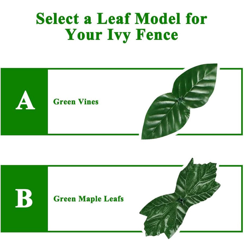 39" × 98" Faux Ivy Privacy Fence Screen Outdoor Garden Strengthened Joint Ivy Privacy Screen