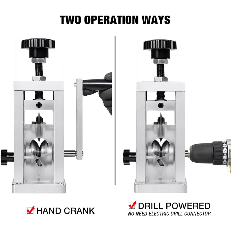 Wire Stripper Machine 1/16''-1'' Driven By Hand Crank Or Drill for Scrap Copper Recycling