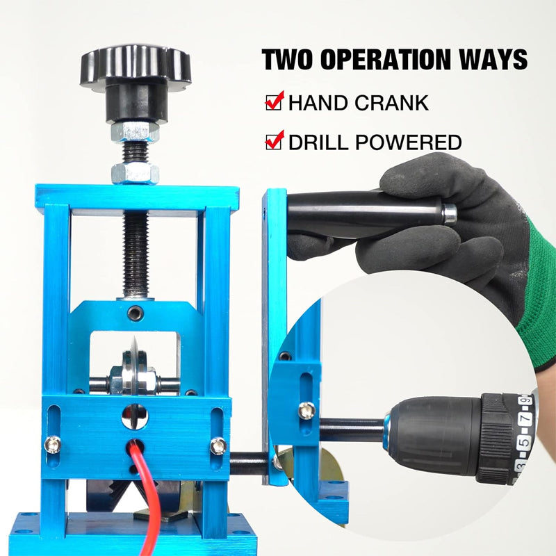 Cable Wire Stripping Machine 1.5-20 mm Wire Stripper Tool Copper Scrap Recycle Tool With Hand Crank