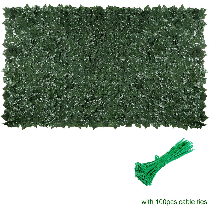 59" × 118" Artificial Ivy Privacy Fence Privacy Ivy Fence Faux Ivy Vine Leaf Decoration Screen