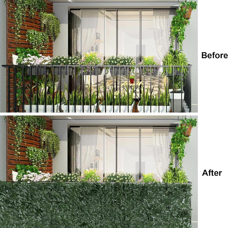 59" × 118" Artificial Ivy Privacy Fence Privacy Ivy Fence Faux Ivy Vine Leaf Decoration Screen