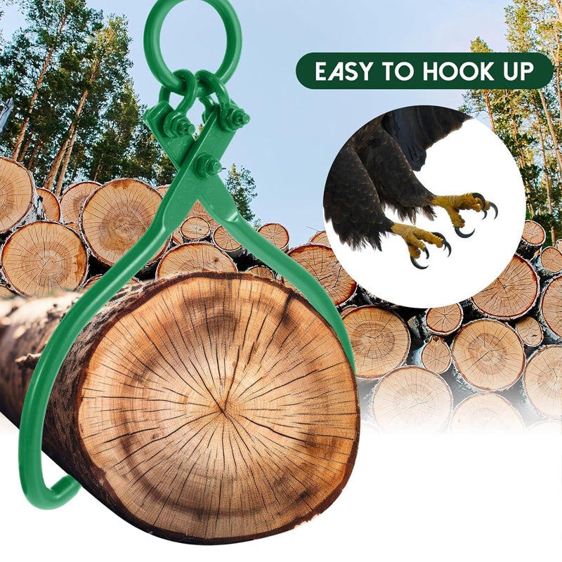 18 Inch Log Lifting Tongs Heavy Duty Wood Log Skidding Tongs Steel Lumber Skidding Tongs