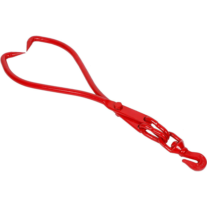 32 inch 2 Claw Log Grapple Log Lifting Tongs 1500 lbs Loading Capacity Log Handling Dragging Carrying Tool