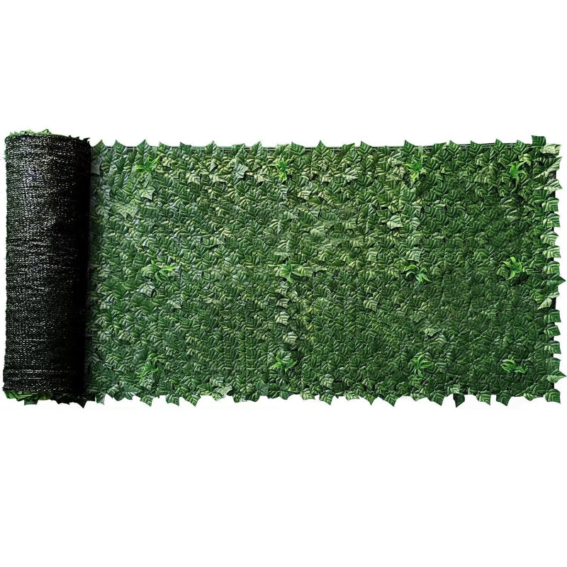 39" × 198" Artificial Ivy Fence Privacy Screen Hedge Wall Decoration with Mesh Cloth Backing