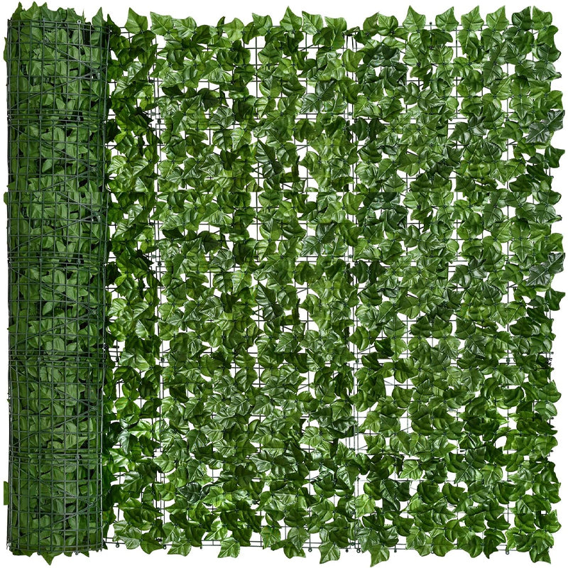 98.4" × 69" Ivy Privacy Fence Artificial Hedges Fence with Strengthened Joint Faux Ivy Vine Leaf Decoration