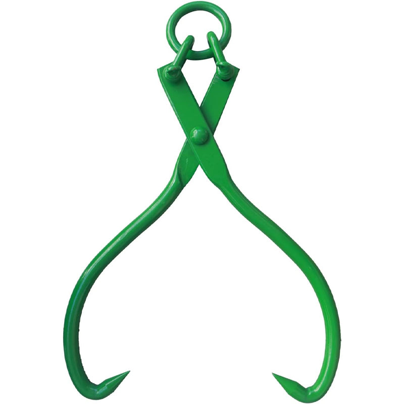 32 Inch Log Lifting Tongs 2 Claw Log Skidding Tongs Timber Claw Hook Log Lifting Handling Dragging Tool