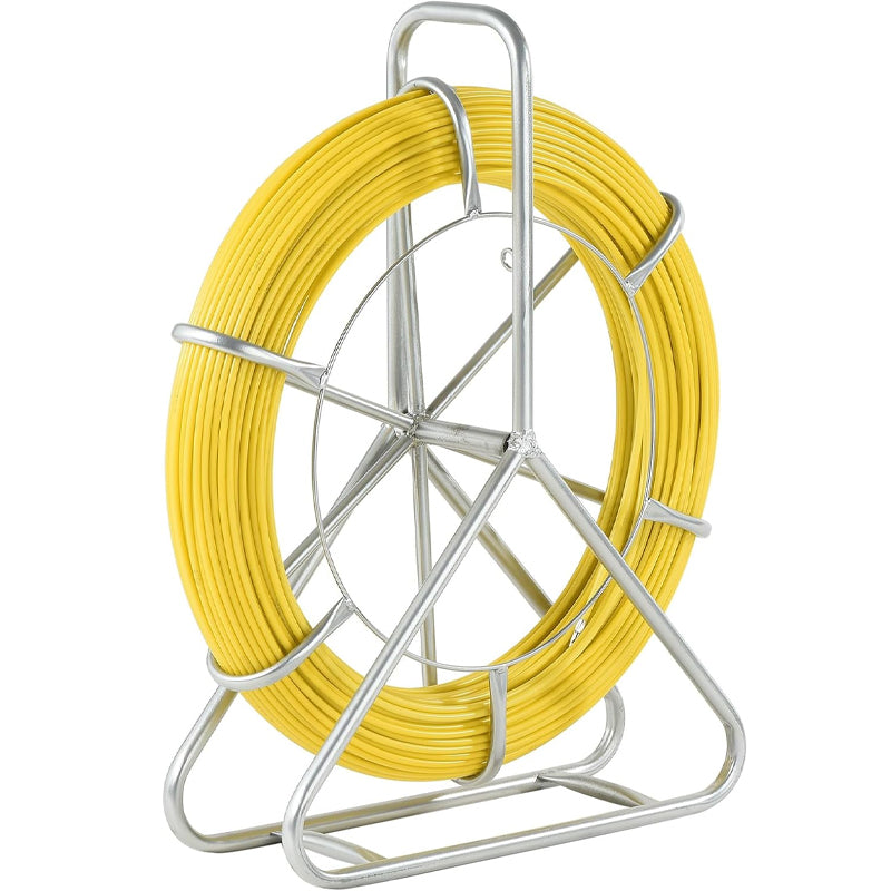 Duct Rodder Fish Tape 6MM 150M/492FT Fiberglass Wire Puller Wire Cable Running Rod