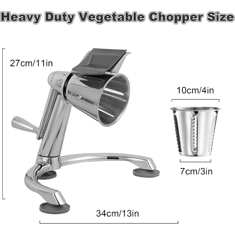 Manual Rotary Cheese Grater with 5 Interchangeable Blades Manual Cheese Mandoline for Fruit Vegetables