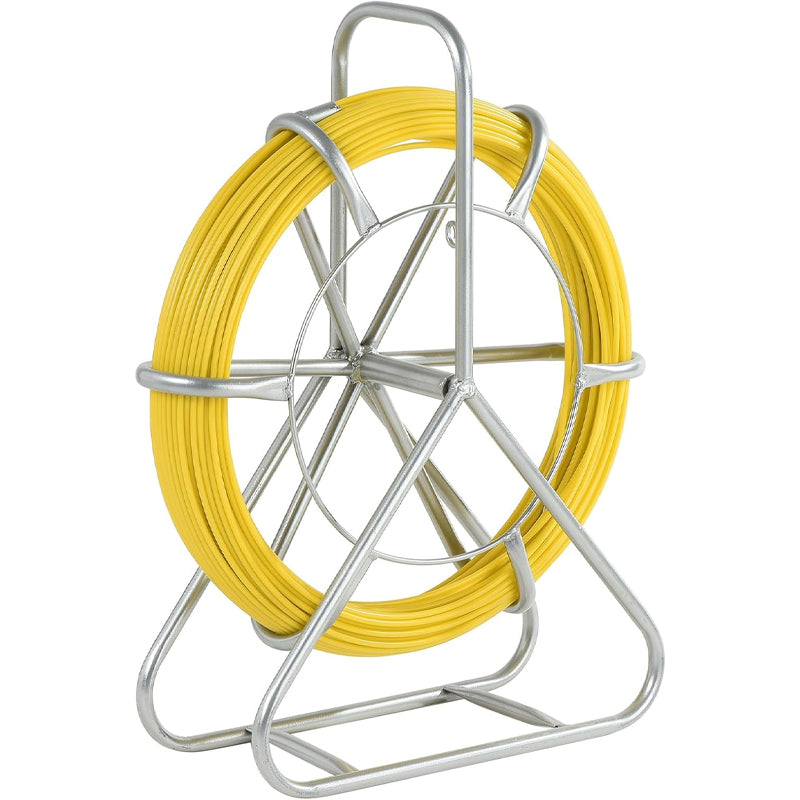 Duct Rodder Fish Tape 4.5MM 75M/246FT Fiberglass Wire Puller Wire Cable Running Rod