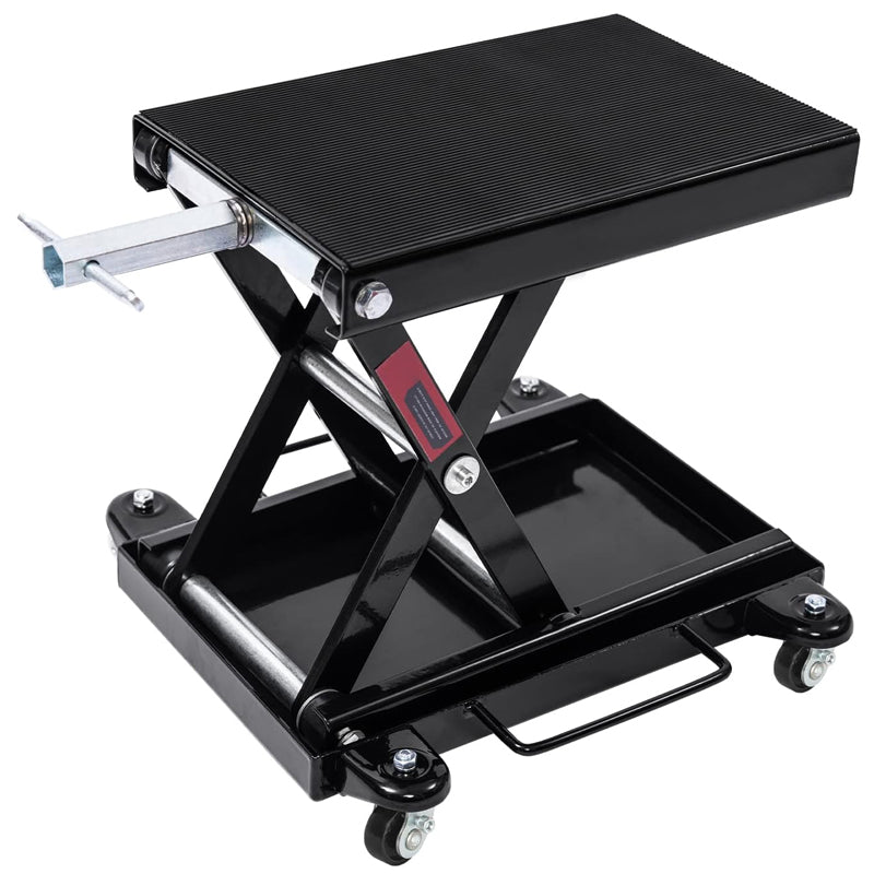 1100 LBS Motorcycle Lift Bikes ATVs Garage Repair Stand Center Scissor Lift Jack