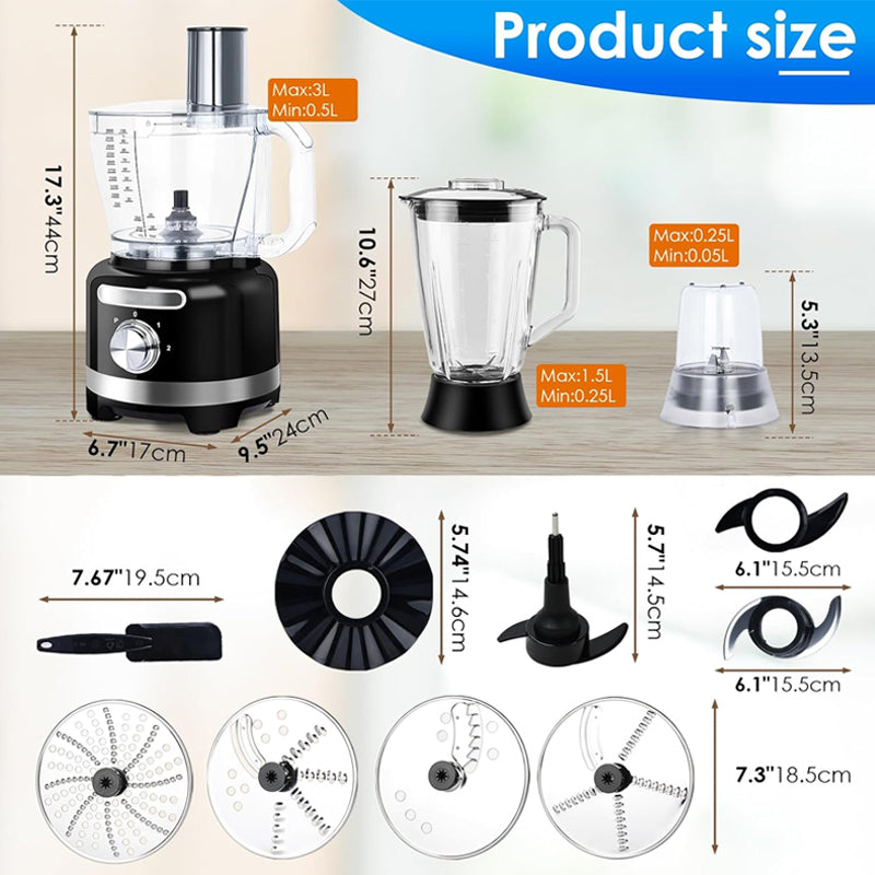 16-Cup Food Processor Multifunction Vegetable Chopper Professional Electric Food Chopper