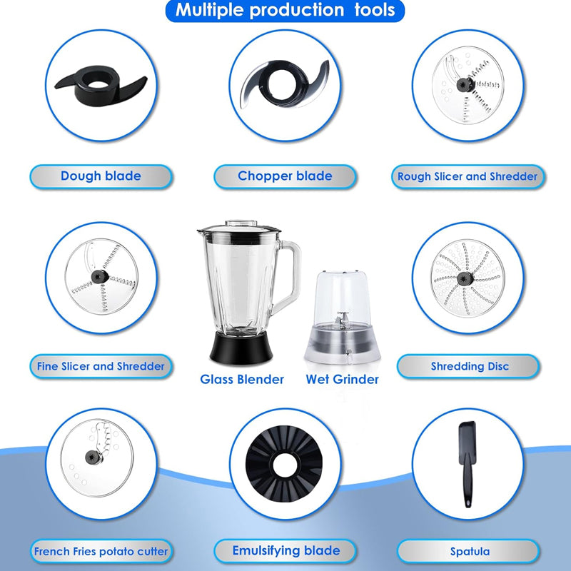 16-Cup Food Processor Multifunction Vegetable Chopper Professional Electric Food Chopper