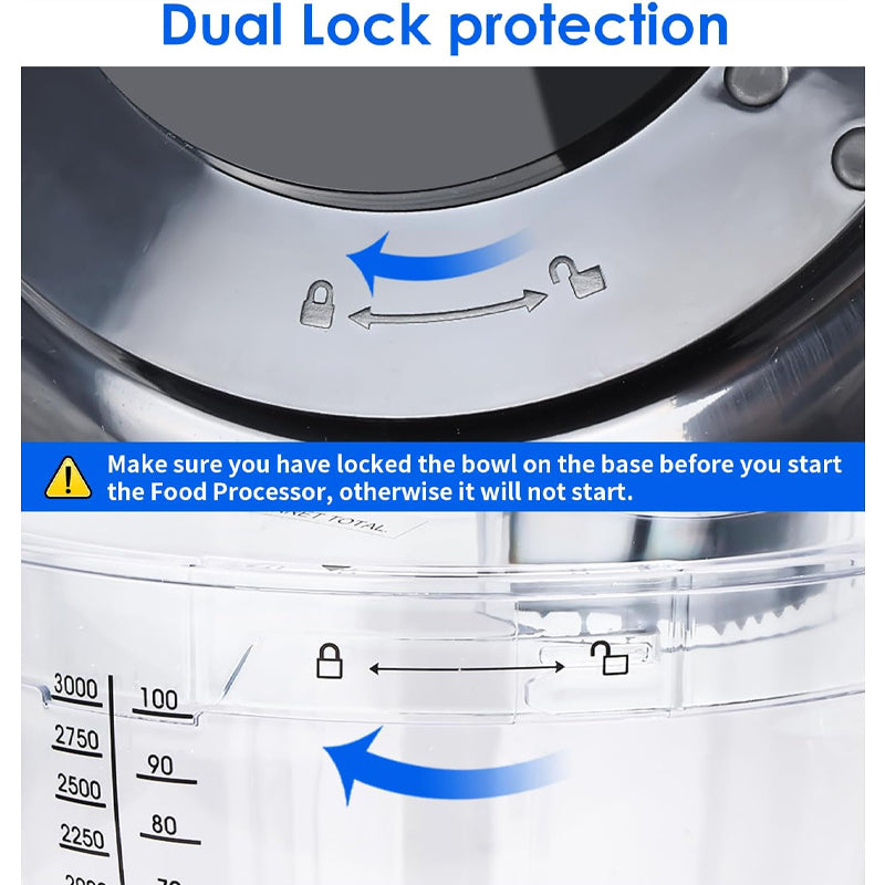 16-Cup Food Processor Multifunction Vegetable Chopper Professional Electric Food Chopper