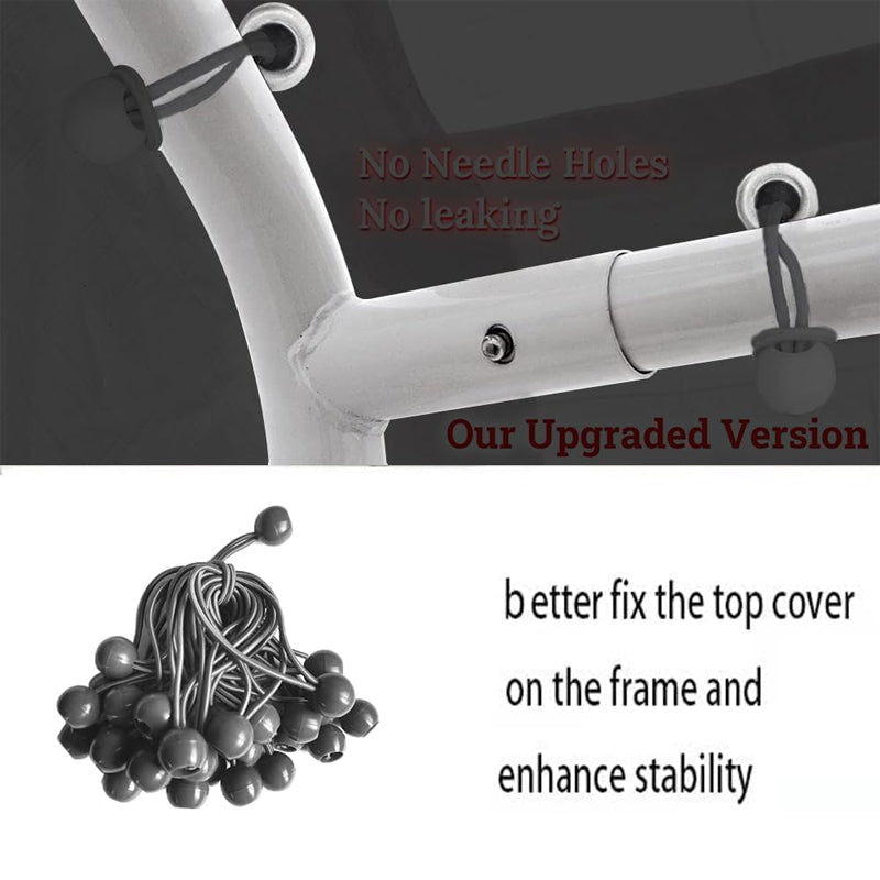 Carport Replacement Cover 10 x 20 FT Heavy-Duty Waterproof & UV Protected Canopy Cover