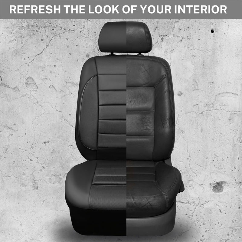 Leather Seat Covers Water Resistant 3D Foam Back Support Universal Car Seat Covers Full Set Seats
