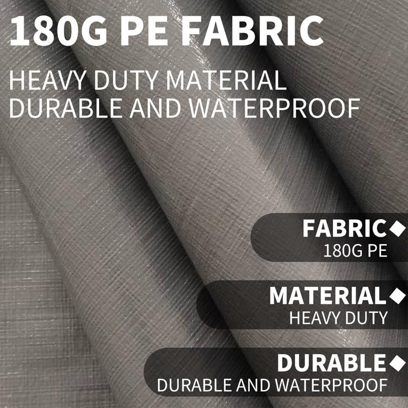 Carport Replacement Cover 10 x 20 FT Heavy-Duty Waterproof & UV Protected Canopy Cover