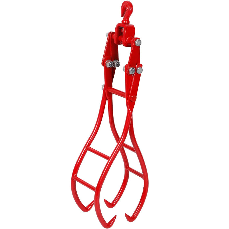 28 inch 4 Claw Log Grapple Timber Claw Hook 2200 lbs Loading Capacity Timber Lifting Tongs