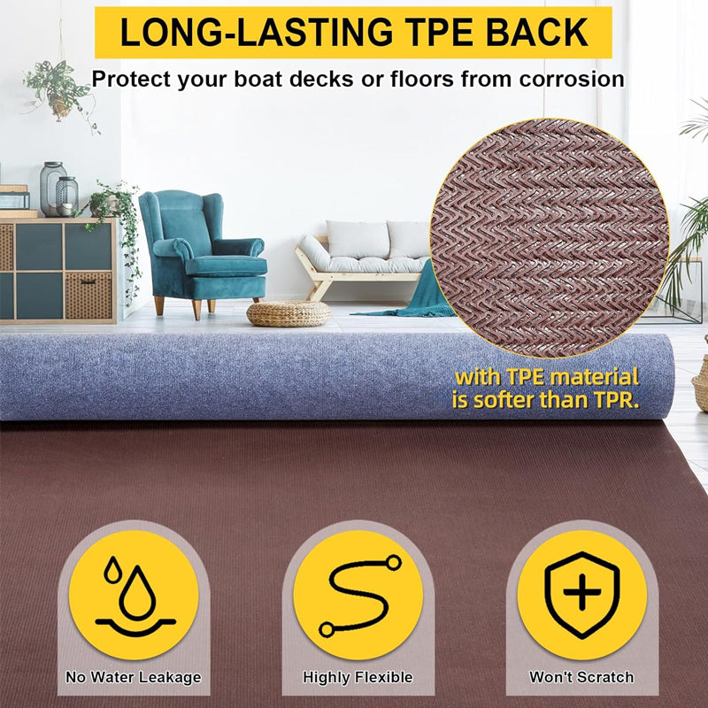 Blue-Gray Marine Carpet 6 FT × 23 FT Marine Grade Carpet for Boats Outdoor Marine Carpeting