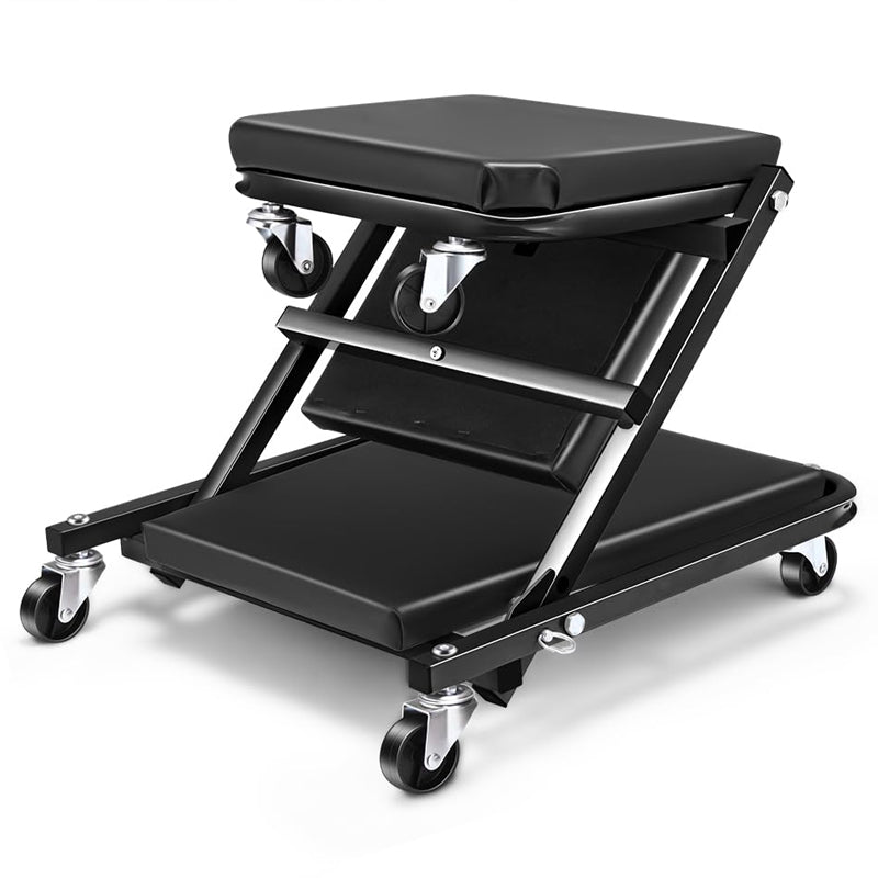 36 Inches 2 IN 1 Z Creeper Seat Rolling Folding Creeper/Seat Auto Mechanics Shop Garage Work Stool