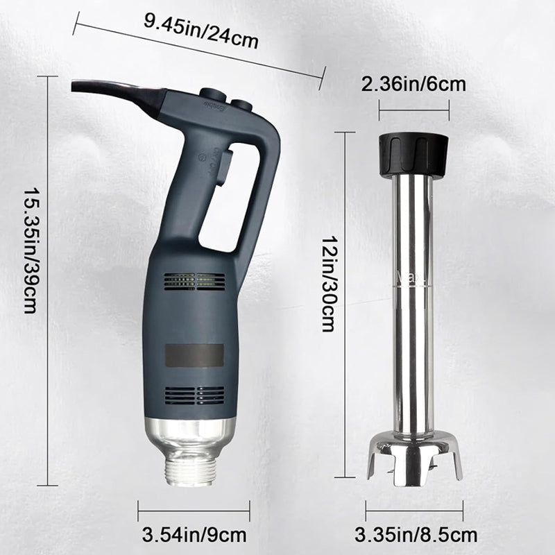 350W 12" Commercial Immersion Blender Professional Blender for Restaurant Kitchen Stick Mixer