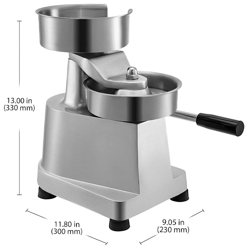 5inch/130mm Commercial Hamburger Press Patty Maker with 500 Greaseproof Papers Burger Forming Machine