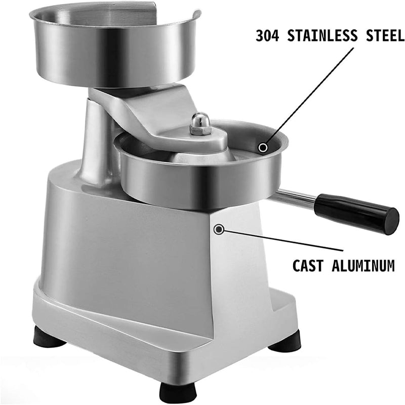 5inch/130mm Commercial Hamburger Press Patty Maker with 500 Greaseproof Papers Burger Forming Machine