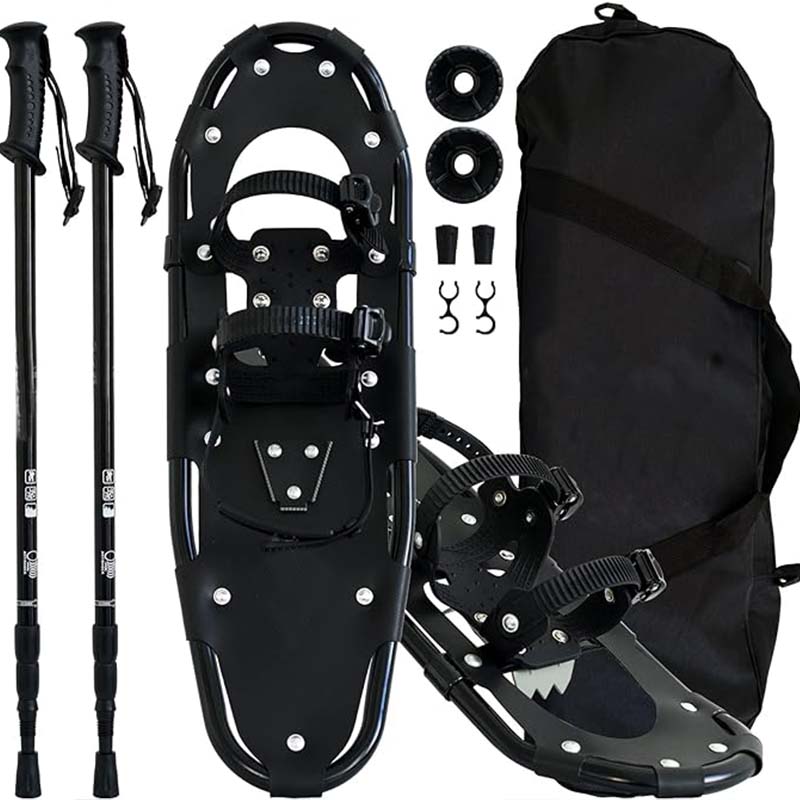 Snowshoes Light Weight with Carrying Tote Bag and Trekking Poles,Weight Snowshoes,Aluminum Alloy,Fully Adjustable Bindings