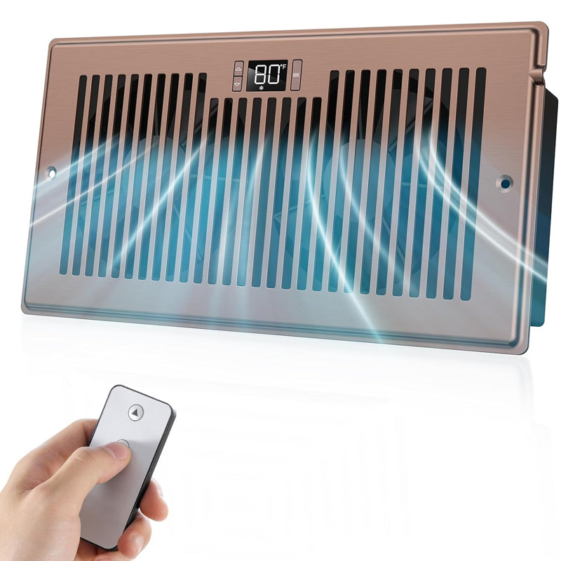 6" x 12" Register Booster Fan 200 CFM Airflow Register Hole Heating Cooling Vent Booster Fan