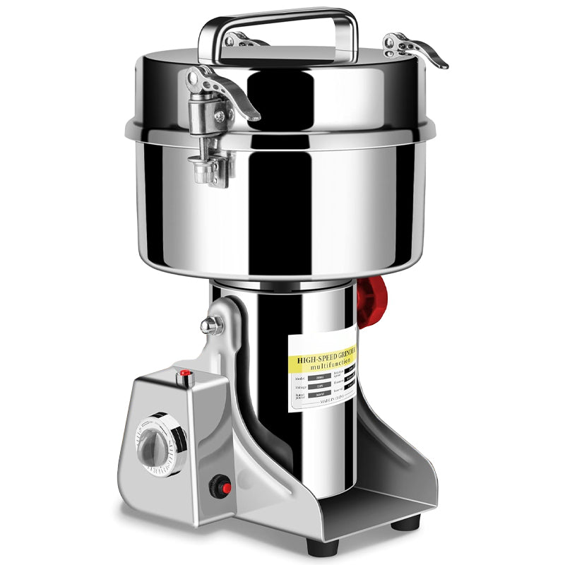 2000g Electric Grain Mill Grinder 3600W Stainless Steel Spice Grinder High-Speed Dry Grinder